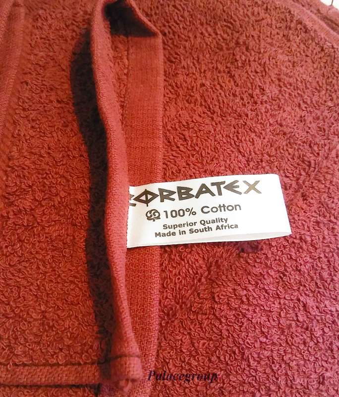 3pc Bath Towel Set, Zorbatex, Maroon, 100% Cotton, Made In South Africa, See Photo's For More Info