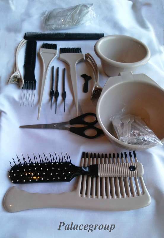 Hair Colour And Cut Kit, 18 pc Beige And Black, See Below