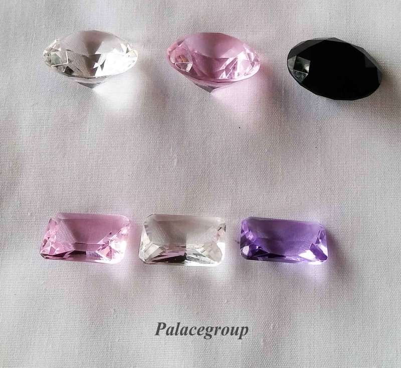 1 x  Lot, Black, Pink & Clear Round Crystal, Clear, Pink & Purple, See Below