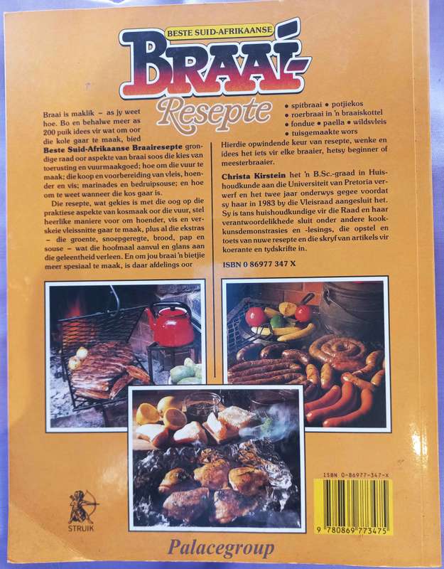 Beste Suid Afrikaanse Braairesepte, Christa Kirstein, +200 Resepte, 96 Bl, +A4, Sagteband