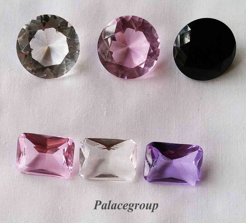 1 x  Lot, Black, Pink & Clear Round Crystal, Clear, Pink & Purple, See Below