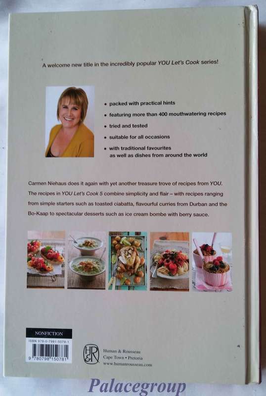 YOU - Let`s Cook 5 - Carmen Niehaus, Collector`s Item,  256 Pg, +400 Recipes, Hardcover, A4