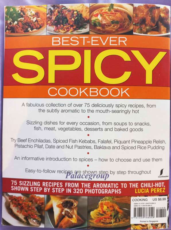 Best-Ever Spicy Cookbook, 75 Recipes, 320 Colour Photo`s,  96 Pg, Paper Back