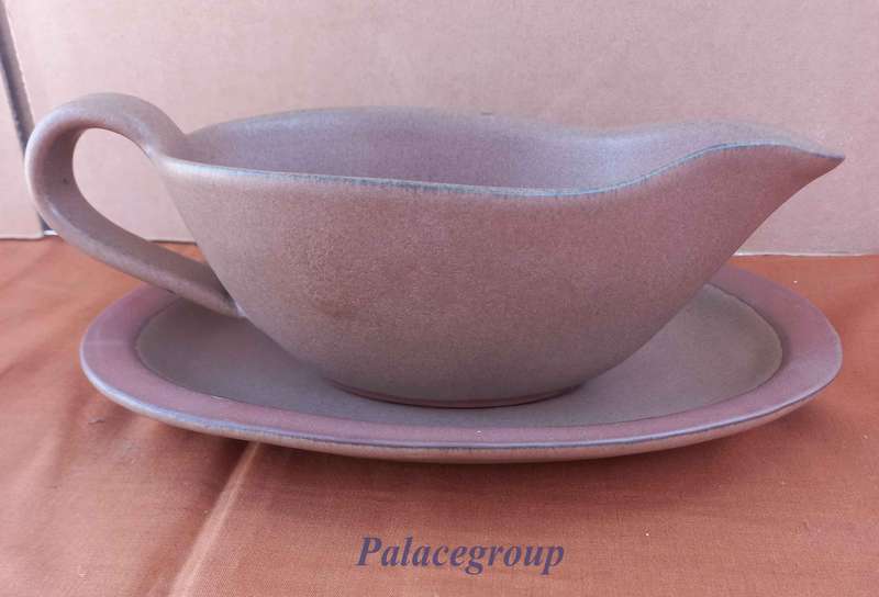 Argilla Pottery Art, Sandstorm Red Clay, Gravy Boat With Drip Tray, Lenght 235mm, Capacity 450ml