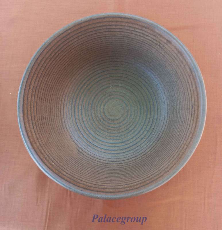 Argilla Pottery Art, Sandstorm Red Clay, 2 x Round Salad Bowls, Capacity 1 x 2.6 liter, 1 x 1.2 lite