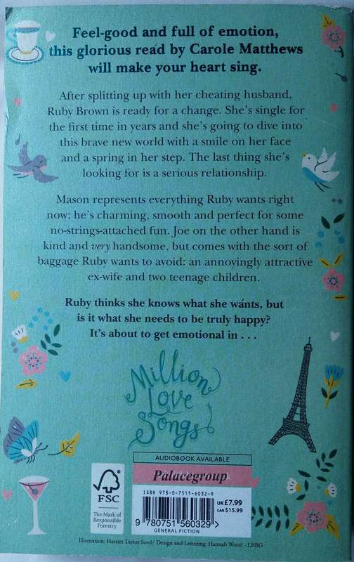 Carole Matthews - Million Love Songs, The Number One Bestselling Author, 398pg, Paperback