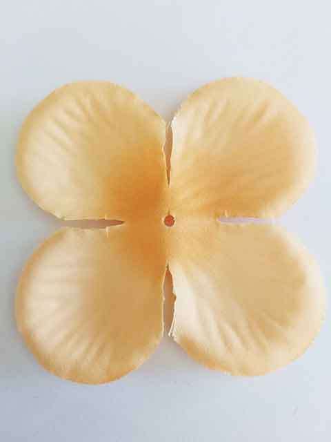 Embellishments, Fabric, Flower, Orange, 65mm x 65mm, 2pc
