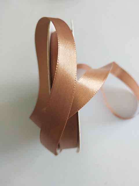 Satin Ribbon, Brown, 10mm Wide, 1pc / 1 meter