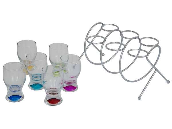 Spiral Stand & Shot Glasses