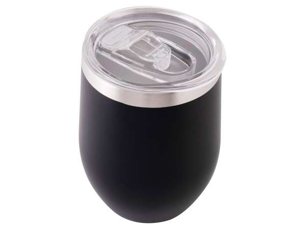 300ml Double Wall Coffee / Wine Tumbler black