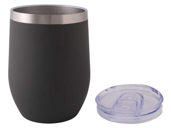 300ml Double Wall Coffee / Wine Tumbler black
