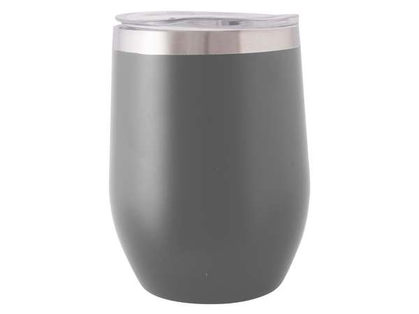300ml Double Wall Coffee / Wine Tumbler Grey