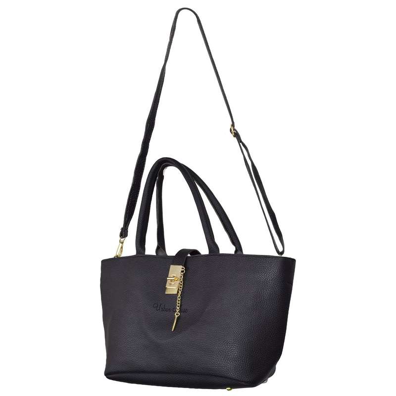 Metro Floppy Tote [Black & Gold]