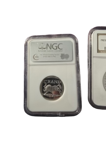 NGC Proof Rare PF 68 Ultra Cameo South Africa Nelson Mandela Year 2000 R5 Coin