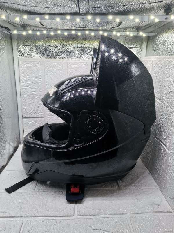 BLACK EDITION MOTORBIKE HELMET WITH CAT EARS