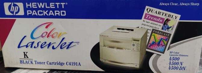 HP C4191A New Sealed Original Black LaserJet 4500 4550 Toner Printer Cartridge