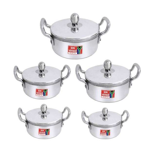 Sapphire 10 Pieces Cookware Aluminium Pots Set Casserole