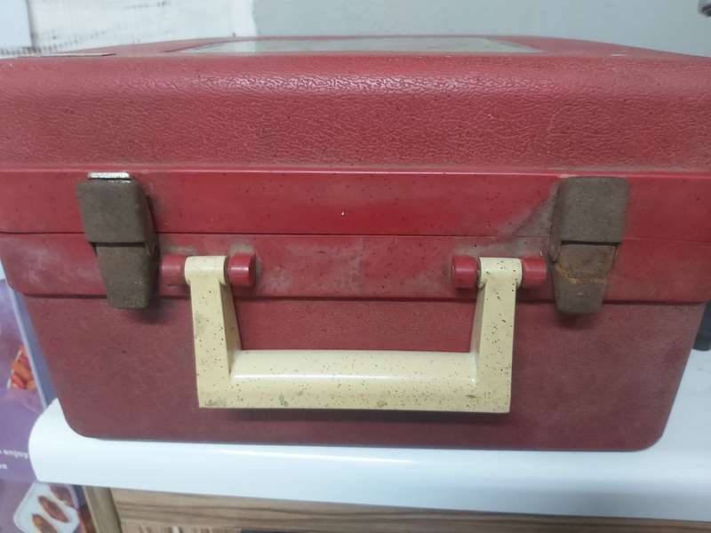 VINTAGE MSA INDUSTRIAL GAS MASK- WITH 2 GAS CANISTERS AND CASE VINTAGE