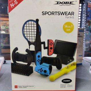 DOBE Sportswear 14-in-1 accessory kit for the Nintendo Switch