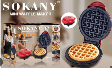 SOKANY MINI WAFFLE MAKER