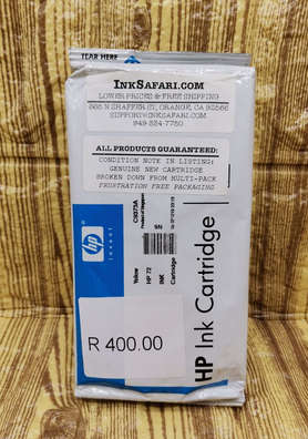 HP 72 Original Ink Print Cartridge - Yellow C9373A