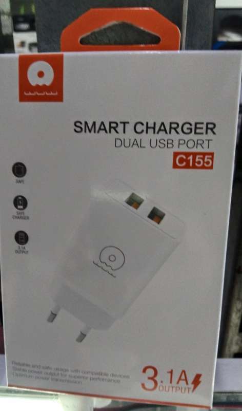 WUW C155 2 USB 3.1A Dual Port Network Adapter