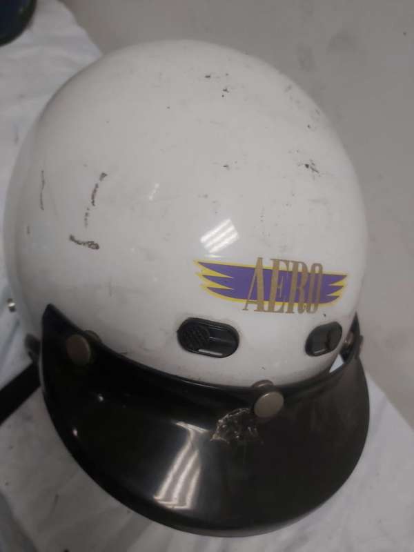 AERPO MOTORBIKE HELMET WHITE