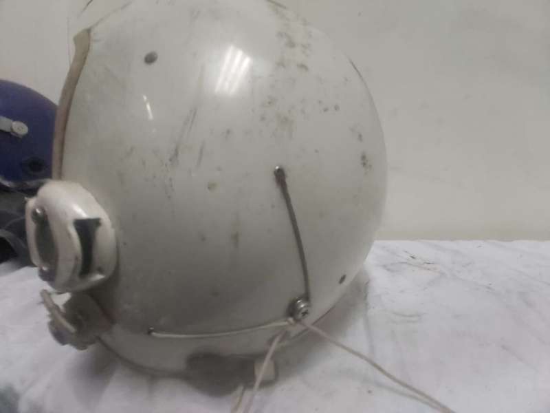 VINTAGE PILOT HELMET WITH EARPHONES