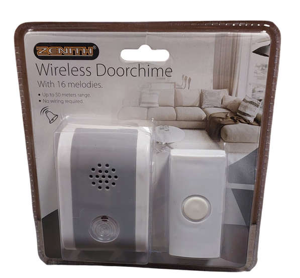 Zenith Door Chime Wireless with 16 Melodies