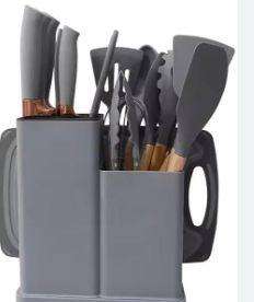 12 PC SILICONE WITH KNIFE SET