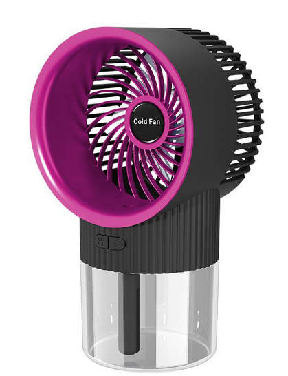 Summer Cooling Fan Ice Mist Air Conditioner Fine Spray Desk Fan Hydrating