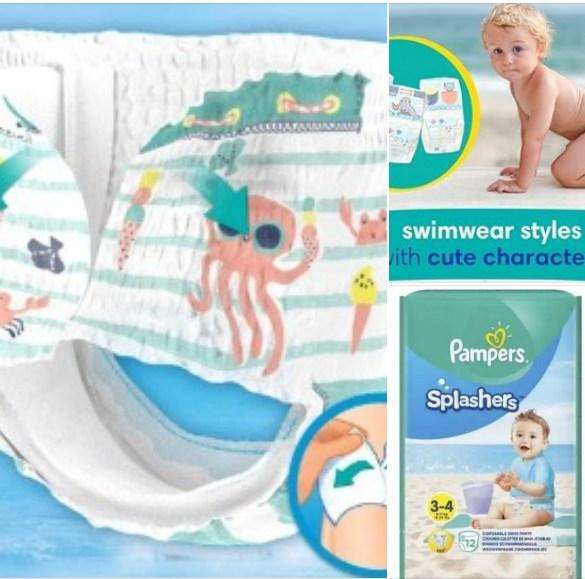 PAMPERS SPLASHERS SWIM PANTS SIZE 3-4