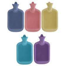 ASSORTED COLORED HOT WATER BOTTLES