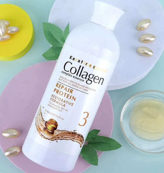 OEM Private label 800ml collagen hair shampoo and conditioner for Salon Design hair care treatment c