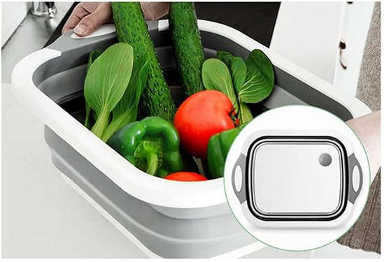 Mop Bucket, Household Folding Wash Basin Portable Sink Foot Bucket Washbasin Plastic Foldable Basin