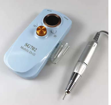 Rechargeable nail polishing machine, 35000 RPM portable device for manicure, Gel polisher with full