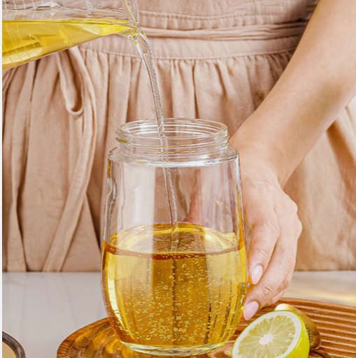 Kitchen Oil Mister Bottle 600ml Transparent Glass Oil Dispenser Bottle calm