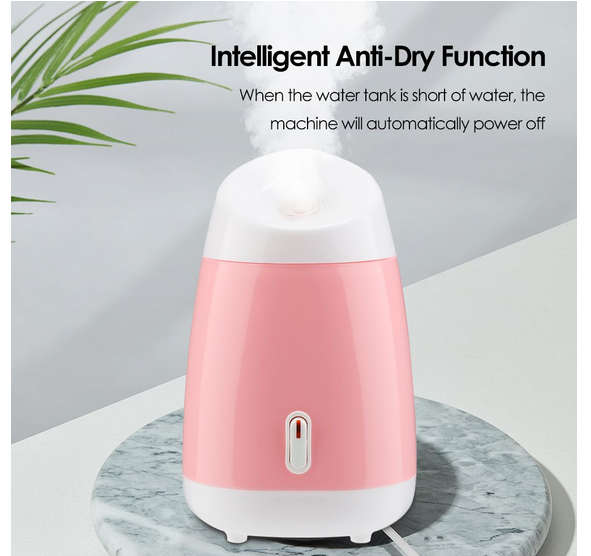 Facial Steamer Nano Ionic Deep Cleaning Face Sprayer-Pink