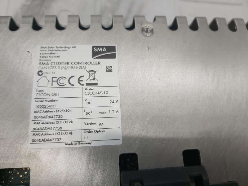 SMA CLUSTER CONTROLLER CLCON-10