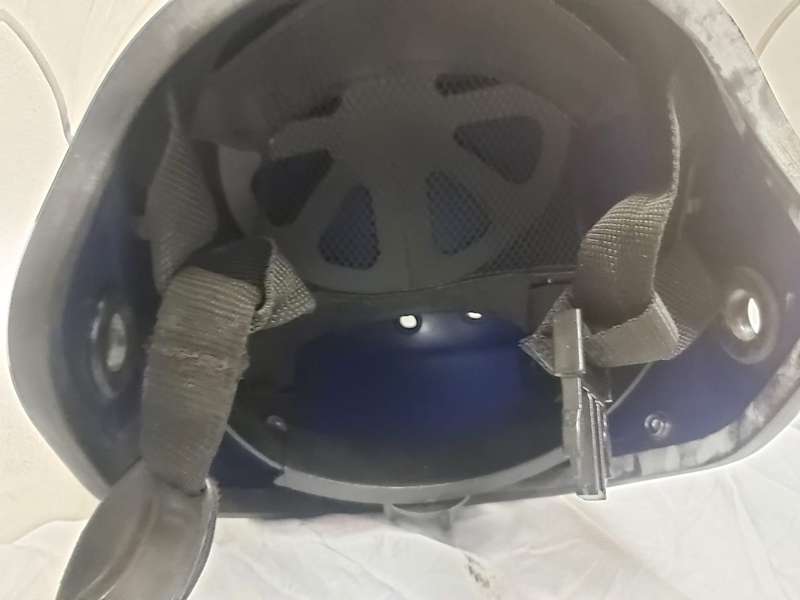 MOTORBIKE HELMET BLUE---WITH VISOR