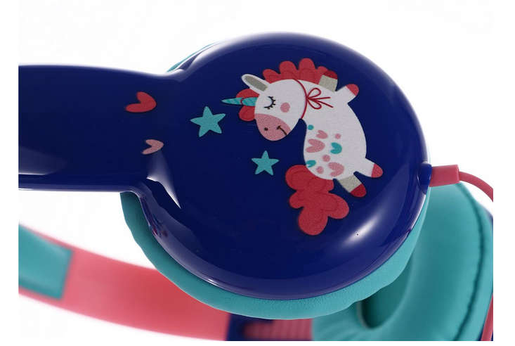 Cute Wired Headset for Kids Boys & Girls Cute Animation Printed Headphone with Volume Limiting Techn