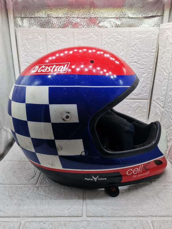 CASTROL MOTORBIKE HELMET RED