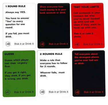 Risk It or Drink It Fun Party Game