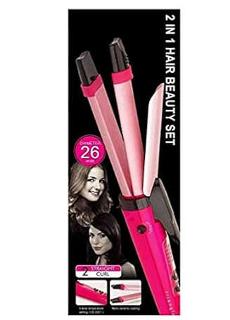 Professional 2 in 1 Hair Straightener Curling Iron