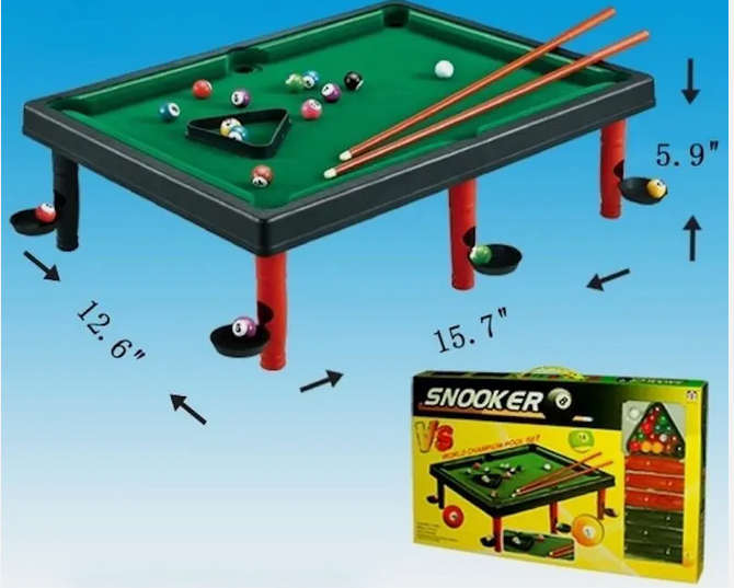 TABLE TOP POOL SNOOKER GAME SET