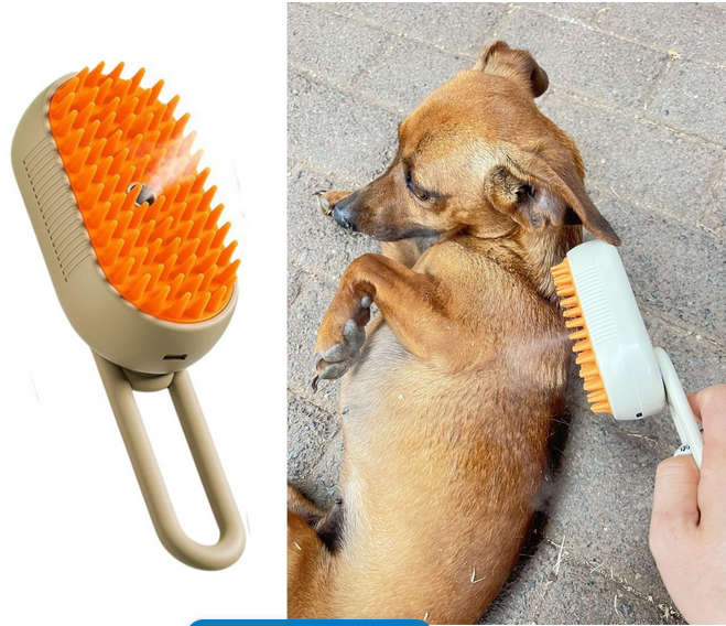 Pet Steam Grooming Brush