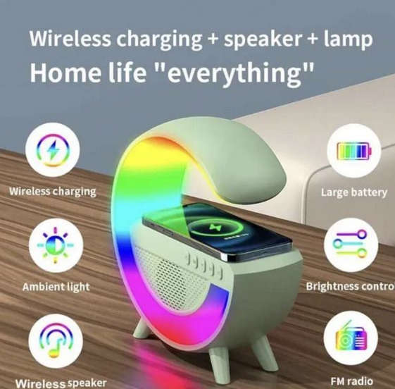 LED Wireless Charging Speaker and Radio - BT-2301