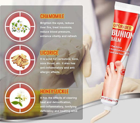 2 Pcs Bunions Pains Relief Cream