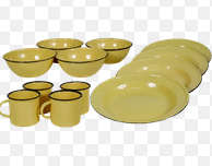 New World Enamelware 12pc dinning set mug plate bowl camping