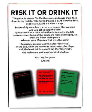 Risk It or Drink It Fun Party Game